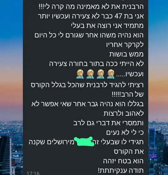 הודעה ממשתתף